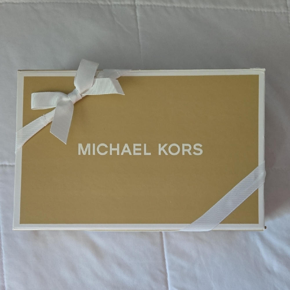 Michael Kors Gold Box with White Ribbon
